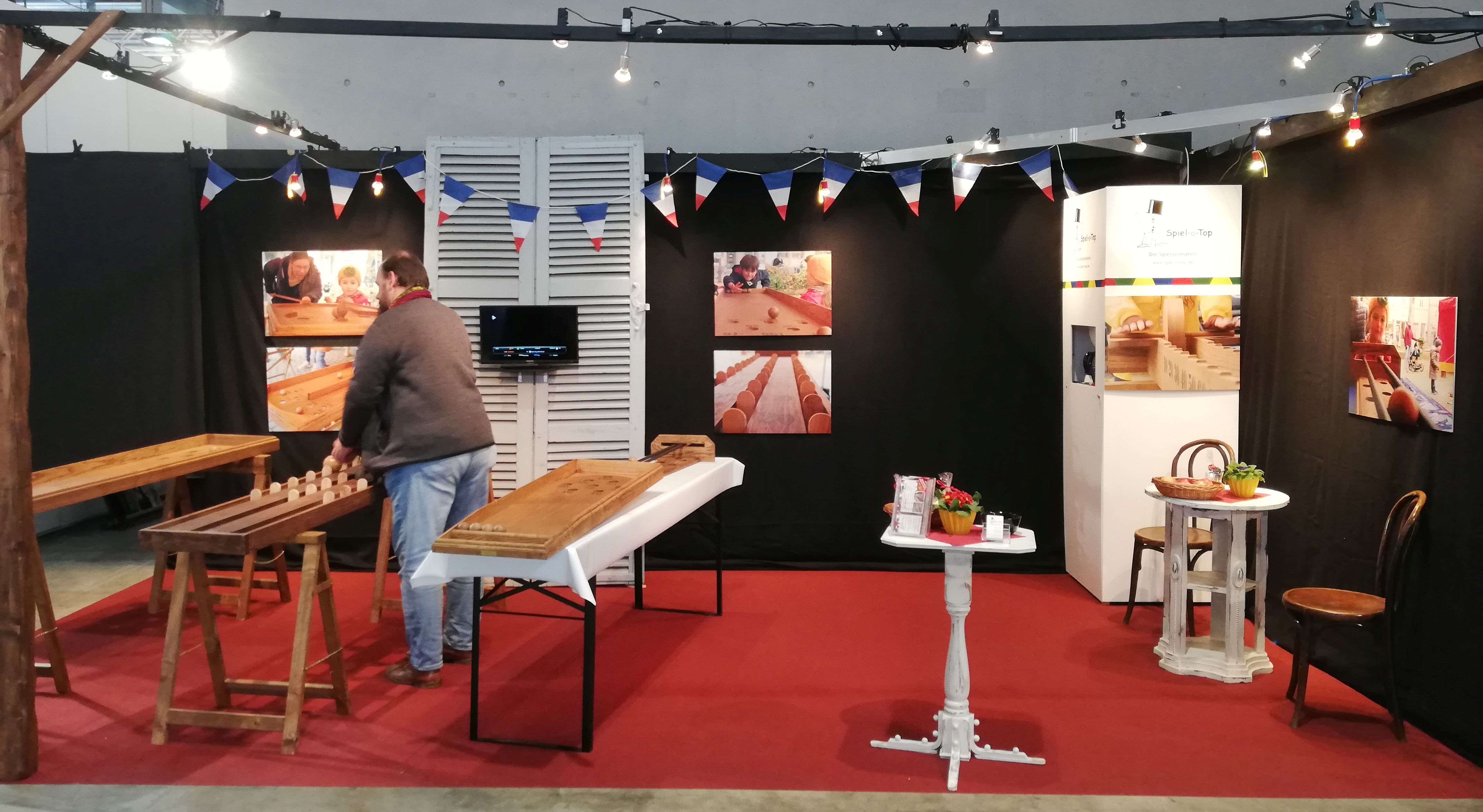 Die traditionellen Geschicklichkeitsspiele auf der Messe IKF in Freiburg